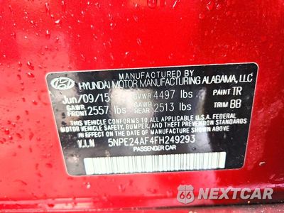 Zdjęcie 12 z 12 samochodu: 2015 HYUNDAI SONATA SE VIN:5NPE24AF4FH249293 - miniatura