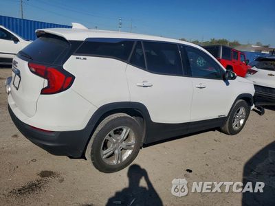 Trzecie zdjęcie samochodu z tyłu: 2018 GMC TERRAIN SLE VIN:3GKALMEV4JL296608 - miniatura