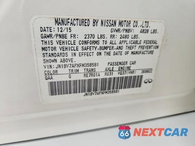 Zdjęcie 13 z 13 samochodu: 2015 INFINITI Q50 BASE VIN:JN1BV7APXFM358581 - miniatura