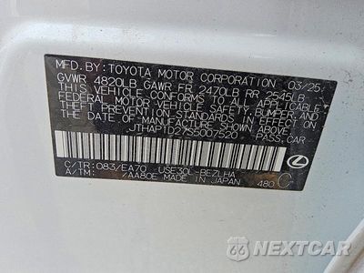 Zdjęcie 12 z 12 samochodu: 2025 LEXUS IS 500 F SPORT PERFORMANCE PREMIUM VIN:JTHAP1D27S5007520 - miniatura