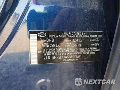 Zdjęcie 12 z 12 samochodu: 2022 HYUNDAI SONATA SEL VIN:5NPEL4JA5NH134671 - miniatura