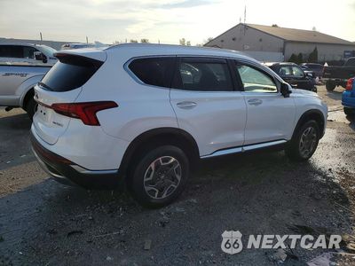 Trzecie zdjęcie samochodu z tyłu: 2022 HYUNDAI SANTA FE BLUE VIN:KM8S2DA10NU046750 - miniatura