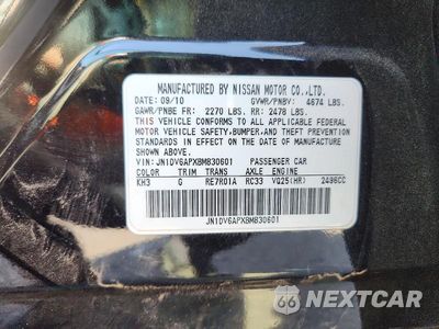 Zdjęcie 13 z 13 samochodu: 2011 INFINITI G25 SEDAN BASE VIN:JN1DV6APXBM830601 - miniatura