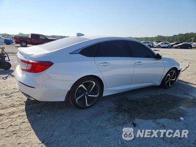 Trzecie zdjęcie samochodu z tyłu: 2018 HONDA ACCORD SPORT VIN:1HGCV1F39JA204542 - miniatura