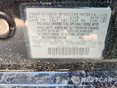 Zdjęcie 12 z 12 samochodu: 2015 NISSAN VERSA NOTE SV VIN:3N1CE2CP5FL357630 - miniatura