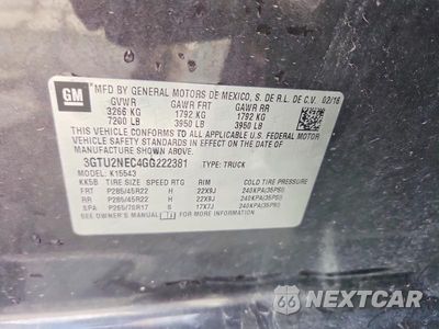 Zdjęcie 12 z 12 samochodu: 2016 GMC SIERRA K1500 SLT VIN:3GTU2NEC4GG222381 - miniatura