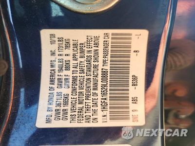 Zdjęcie 12 z 12 samochodu: 2009 HONDA CIVIC LX VIN:1HGFA16529L008887 - miniatura