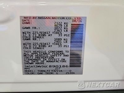 Zdjęcie 13 z 13 samochodu: 2016 NISSAN ROGUE S VIN:5N1AT2MV3GC890186 - miniatura