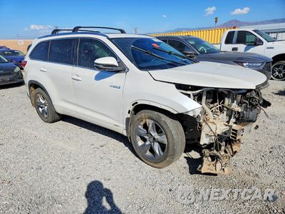 Czwarte zdjęcie samochodu z boku: 2018 TOYOTA HIGHLANDER HYBRID LIMITED PLATINUM VIN:5TDDGRFH4JS041390 - miniatura
