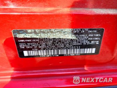 Zdjęcie 12 z 12 samochodu: 2016 SUBARU CROSSTREK PREMIUM VIN:JF2GPABC5G8294631 - miniatura