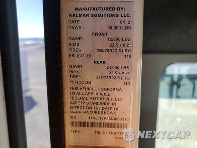 Zdjęcie 12 z 13 samochodu: 2021 KALMAR OTTAWA T2 YARD TRUCK VIN:11VJ813A1MA000215 - miniatura
