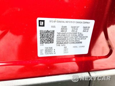 Zdjęcie 14 z 14 samochodu: 2021 CHEVROLET EQUINOX LT VIN:2GNAXKEV1M6145696 - miniatura
