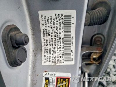 Zdjęcie 12 z 12 samochodu: 2010 HONDA CIVIC EX VIN:19XFA1F82AE020317 - miniatura