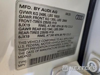 Zdjęcie 13 z 13 samochodu: 2025 AUDI Q5 PREMIUM PLUS VIN:WA12AAGU0S2070121 - miniatura