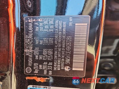 Zdjęcie 13 z 13 samochodu: 2009 HYUNDAI SANTA FE SE VIN:5NMSH73E49H287289 - miniatura