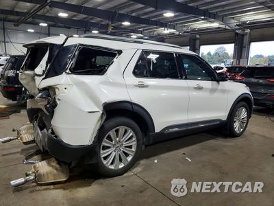 Trzecie zdjęcie samochodu z tyłu: 2020 FORD EXPLORER LIMITED VIN:1FMSK8FH1LGC46982 - miniatura