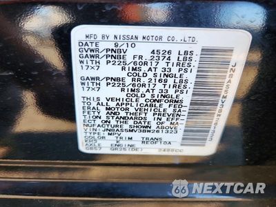 Zdjęcie 12 z 12 samochodu: 2011 NISSAN ROGUE S VIN:JN8AS5MV3BW261323 - miniatura