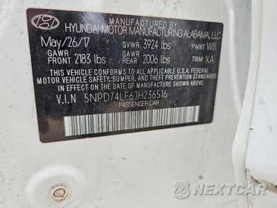 Zdjęcie 13 z 13 samochodu: 2018 HYUNDAI ELANTRA SE VIN:5NPD74LF6JH236516 - miniatura