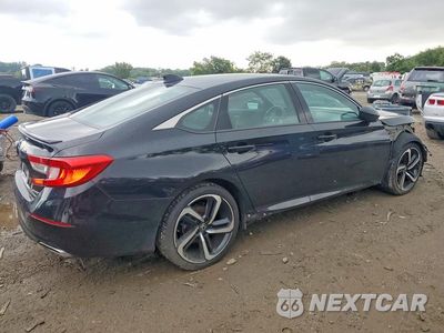 Trzecie zdjęcie samochodu z tyłu: 2019 HONDA ACCORD SPORT VIN:1HGCV1F32KA035157 - miniatura