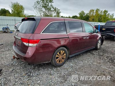 Trzecie zdjęcie samochodu z tyłu: 2016 HONDA ODYSSEY EXL VIN:5FNRL5H61GB066864 - miniatura