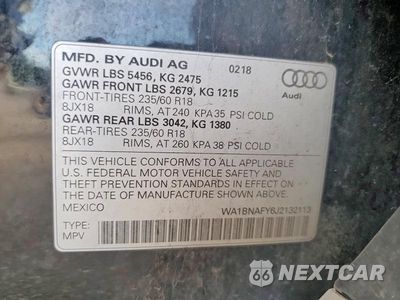 Zdjęcie 13 z 13 samochodu: 2018 AUDI Q5 PREMIUM PLUS VIN:WA1BNAFY6J2132113 - miniatura