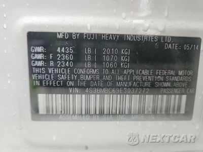 Zdjęcie 12 z 12 samochodu: 2014 SUBARU LEGACY 2.5I PREMIUM VIN:4S3BMBC69E3037272 - miniatura