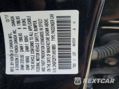 Zdjęcie 12 z 12 samochodu: 2018 HONDA CIVIC EX VIN:2HGFC2F71JH518893 - miniatura