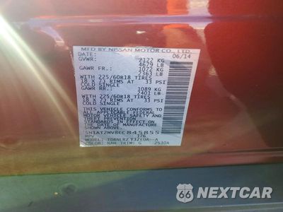 Zdjęcie 13 z 13 samochodu: 2014 NISSAN ROGUE SL VIN:5N1AT2MV8EC845855 - miniatura