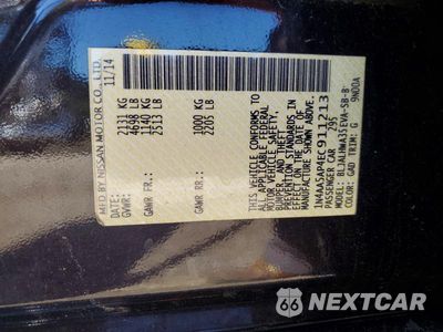 Zdjęcie 12 z 12 samochodu: 2014 NISSAN MAXIMA 3.5 SV VIN:1N4AA5AP4EC911213 - miniatura