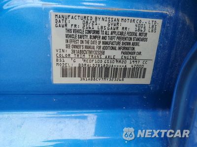 Zdjęcie 12 z 12 samochodu: 2021 NISSAN SENTRA SV VIN:3N1AB8CV7MY323268 - miniatura