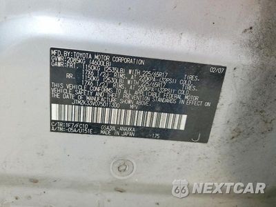 Zdjęcie 13 z 13 samochodu: 2007 TOYOTA RAV4 BASE VIN:JTMZK33V075011300 - miniatura