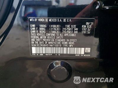 Zdjęcie 13 z 13 samochodu: 2022 HONDA HR-V EX VIN:3CZRU6H51NM716919 - miniatura