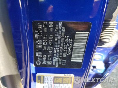 Zdjęcie 12 z 12 samochodu: 2024 HYUNDAI ELANTRA SE VIN:KMHLL4DG6RU741449 - miniatura