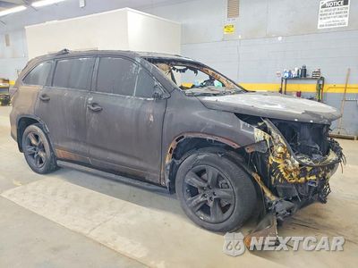 Czwarte zdjęcie samochodu z boku: 2019 TOYOTA HIGHLANDER LIMITED PLATINUM VIN:5TDDZRFH4KS979644 - miniatura