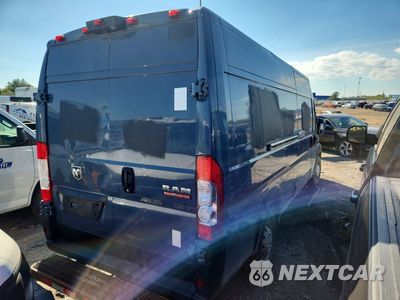 Trzecie zdjęcie samochodu z tyłu: 2020 RAM PROMASTER 3500 DELIVERY VAN VIN:3C6URVJG4LE117423 - miniatura
