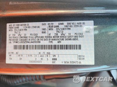 Zdjęcie 13 z 13 samochodu: 2022 FORD ESCAPE TITANIUM VIN:1FMCU0DZ5NUA05359 - miniatura