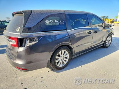 Trzecie zdjęcie samochodu z tyłu: 2018 HONDA ODYSSEY LX VIN:5FNRL6H24JB036106 - miniatura