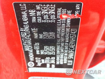 Zdjęcie 13 z 13 samochodu: 2022 HYUNDAI TUCSON SEL VIN:5NMJFCAE9NH157421 - miniatura