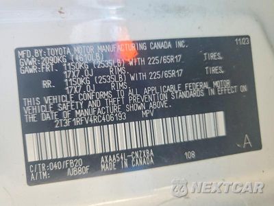 Zdjęcie 13 z 13 samochodu: 2024 TOYOTA RAV4 LE VIN:2T3F1RFV4RC406193 - miniatura