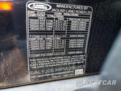 Zdjęcie 13 z 13 samochodu: 2024 LAND ROVER RANGE ROVER VELAR S VIN:SALYJ2EX8RA390363 - miniatura