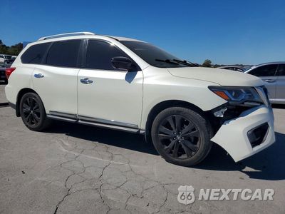 Czwarte zdjęcie samochodu z boku: 2017 NISSAN PATHFINDER PLATINUM VIN:5N1DR2MN9HC660052 - miniatura