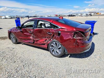 Drugie zdjęcie samochodu z przodu: 2019 HONDA INSIGHT TOURING VIN:19XZE4F93KE015303 - miniatura