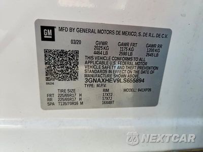 Zdjęcie 13 z 13 samochodu: 2020 CHEVROLET EQUINOX LS VIN:3GNAXHEV9LS655894 - miniatura