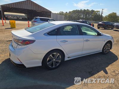 Trzecie zdjęcie samochodu z tyłu: 2019 HYUNDAI SONATA PLUG-IN HYBRID LIMITED VIN:KMHE54L22KA093723 - miniatura
