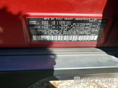 Zdjęcie 12 z 12 samochodu: 2014 SUBARU OUTBACK 2.5I LIMITED VIN:4S4BRCLC9E3239585 - miniatura