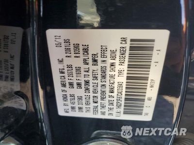 Zdjęcie 12 z 12 samochodu: 2012 HONDA ACCORD EXL VIN:1HGCP3F87CA035643 - miniatura