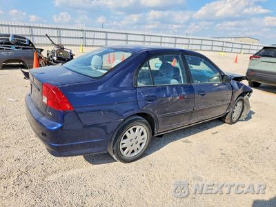 Trzecie zdjęcie samochodu z tyłu: 2004 HONDA CIVIC LX VIN:2HGES16524H571601 - miniatura