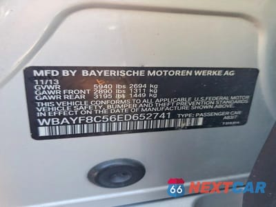 Zdjęcie 12 z 12 samochodu: 2014 BMW 750 LXI VIN:WBAYF8C56ED652741 - miniatura