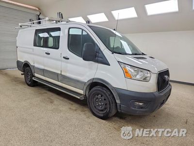 Czwarte zdjęcie samochodu z boku: 2021 FORD TRANSIT T-250 DELIVERY VAN VIN:1FTBR1Y80MKA69280 - miniatura