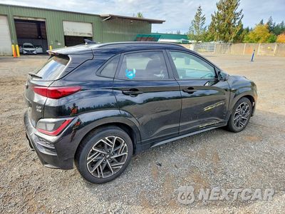 Trzecie zdjęcie samochodu z tyłu: 2022 HYUNDAI KONA N LINE VIN:KM8K3CA30NU796335 - miniatura